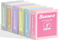 SUNEE 3 Inch Binders 3 Ring 6 Pack, Large 3" Clear View Three Ring Binder PVC-Free (Fit 8.5x11 Inches) for School or Office Supplies, Pastel Assortment