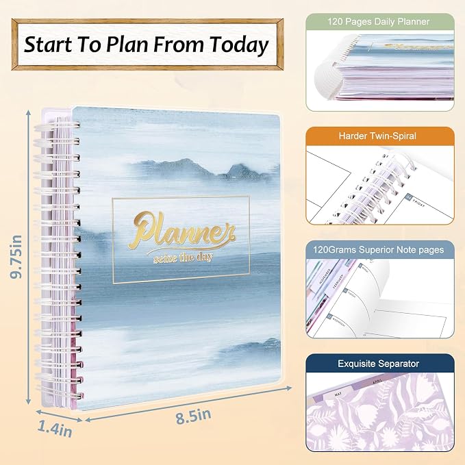 Arundhati Planner 2026-2027, 18 Months Large Daily Weekly Monthly Organizer