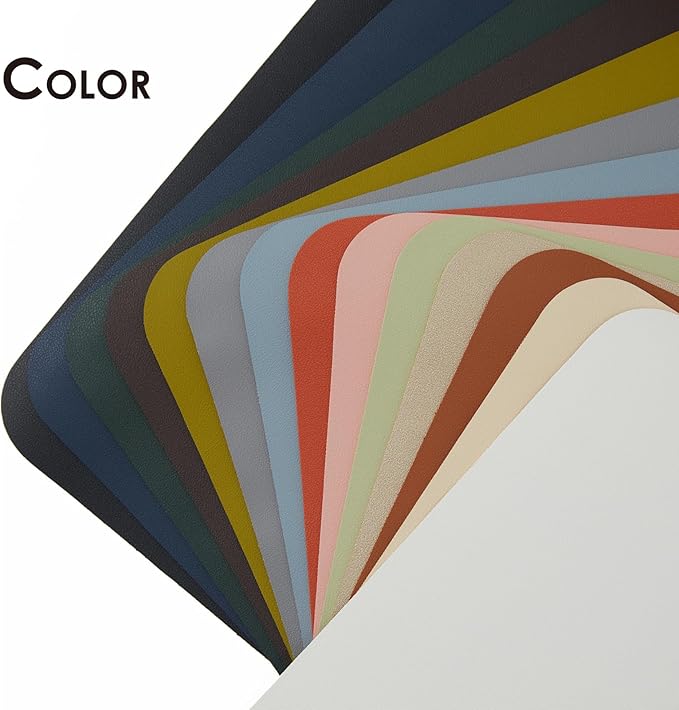 Leather Desk Mat - Small Non-Slip PU Desk Pad for Office and Home - Desk Organization and Accessories - Ideal for Large Mouse Pad and Small Desk Mats on Top of Desks (Black,23.6"x 13.8")