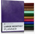 Gallery Leather Large Monthly Planner 2026-2027 Acadia Plum