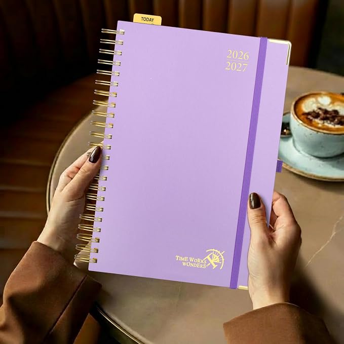 POPRUN 2026-2027 Daily Planner One Page Per Day, 8.5" x 12", Day Planner