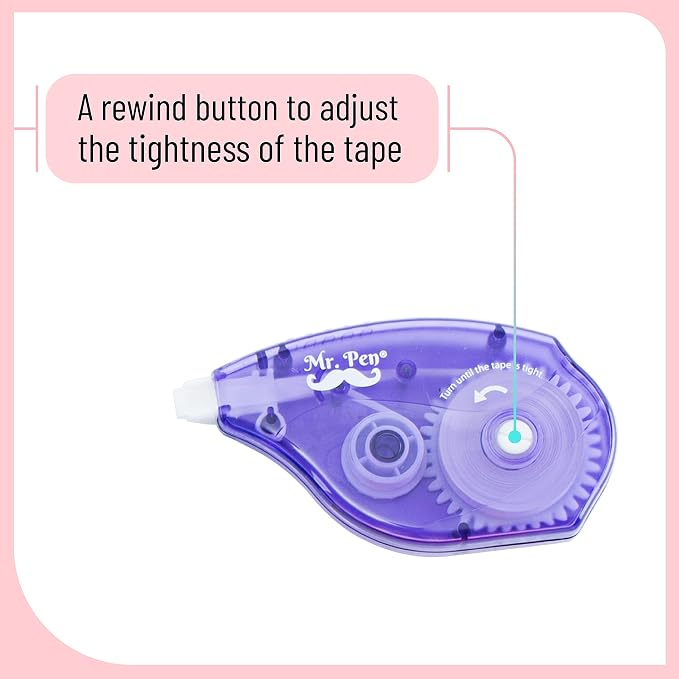 Mr. Pen- Correction Tapes, 7 Pack, 0.2" x 393", White Correction Tape Set