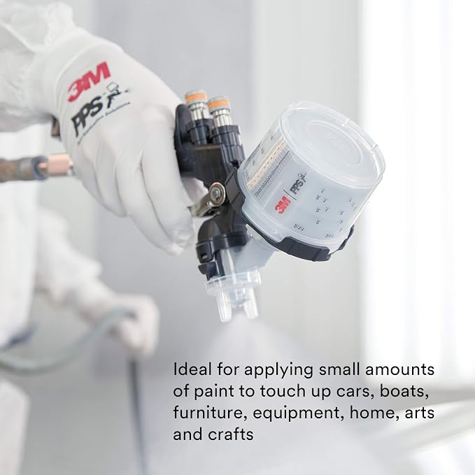 3M PPS 2.0 Paint Spray Gun System Refill Kit with Lids and Liners, 26028