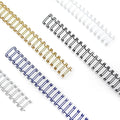 Rayson Wire Binding Spines, 3/4" 3:1 Pitch, 32-Loop, Multicolor, 50 Pack | Includes black, gold, blue, white and silver; select 3/4" size for thick documents and compatible 3:1 pitch binders.