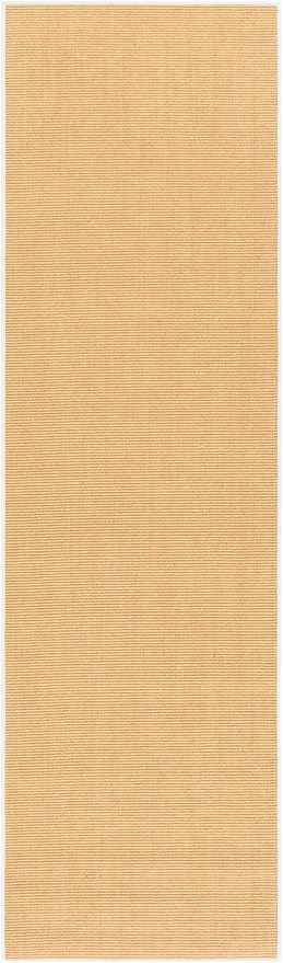 Martha Stewart SAFAVIEH x Collection Area Rug - 2'3" x 8' Runner, Natural & White, Sisal & Jute, Ideal for Living Room, Hallway, Foyer, Entryway, Bedroom (MSR9501H)