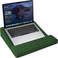 Adjustable Lap Desk with Wrist Rest, Reversible Laptop Stand | Cooling Grip Surface, Fits up to 17'' Laptop, Portable Lap Desk with Pillow Cushion,Computer Tray for Home Office,Grass Green