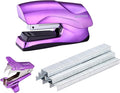 Bostitch Heavy Duty Stapler Value Pack, 40 Sheet Capacity, Metallic Purple