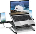 Laptop Stand for Desk, Ergonomic Adjustable & Foldable Portable Computer Stand with Heat-Vent, Laptop Riser Holder Compatible with MacBook Air Pro, 10-15.6 Inch Notebooks