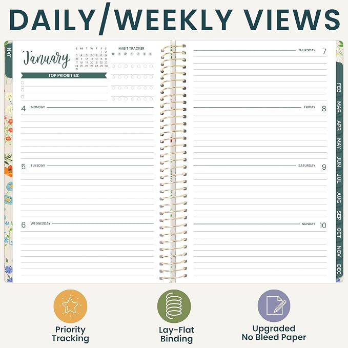 bloom daily planners 2027 Planner (January - December 2027) - Weekly & Monthly Softcover Planner for Women - Calendar Year Inspirational Agenda Book with Stickers - 5.5" x 8.25" - Garden Party