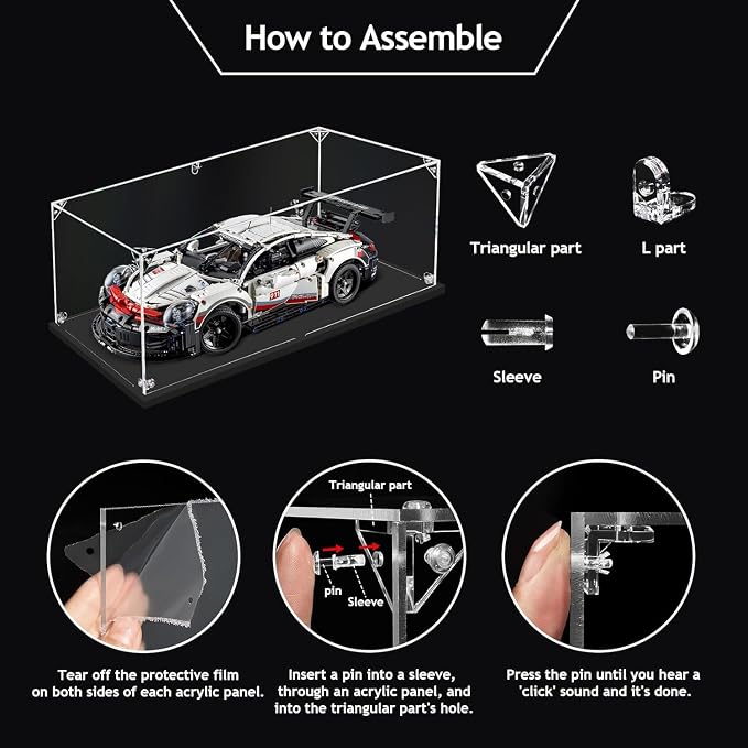 Clear Acrylic Display Case for Bible, Book Display Case, Stamp or Coin Collection Display Case Self Assemble Display Case Collectibles Acrylic Display Box(32x25x8cm, 12.6x9.8x3.1inch) | dofopo Stamp or Coin Collection Display Case Easy Assemble Boxes A...