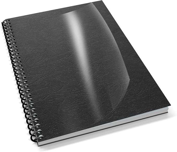 Binditek Plastic Spiral Binding Coils, Multi Size,4:1 Pitch, Black 100 Pack | Multi Size (14mm, 16mm, 20mm, 25mm) (9/16", 5/8", 13/16", 1"), 48 Loops, for Letter-Size School and Office Projects