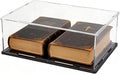 Acrylic Display Case, Clear Acrylic Display Box with Matte Base, Dustproof Collectible Showcase for Books, Stamps, Medals, Maps, Albums and Jewelries, 16 x 13 x 5 inch