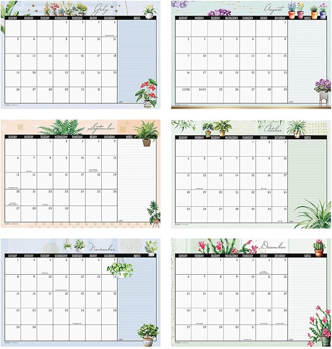 Current 2026-2027 Plants Desk Calendar Pad, 11-Inch x 16-1/4-Inch Size, Large 24-Month Bookstore-Quality Calendars for Kitchen & Office