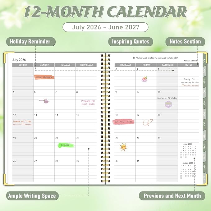 Appointment Book 2026-2027, 30-Minute Interval Hourly Planner, 8.5"×11"