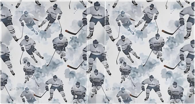 Ice Hockey Black Round Ring Binders 1.5 Inch Bandy Ball Sports 3 Ring Clipboard Binder for Office School Work Supplies File Folder 200 Sheet Capacity