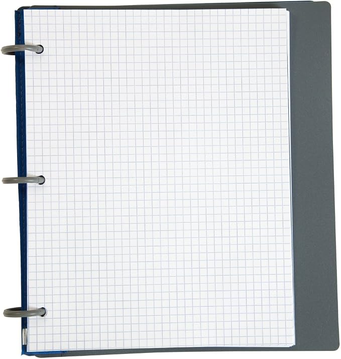 Five Star Flex Hybrid NoteBinder, 1 Inch Binder with Tabs, Notebook and 3 Ring Binder All-in-One, Blue (72411)