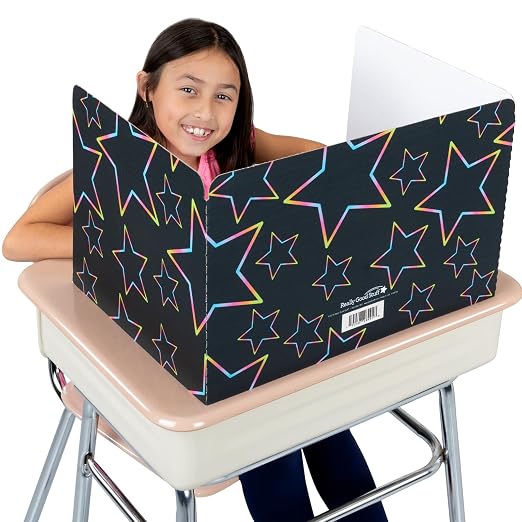 Really Good Stuff Neon Pop Privacy Shields, Set of 12, Ages 4+, PreK+
