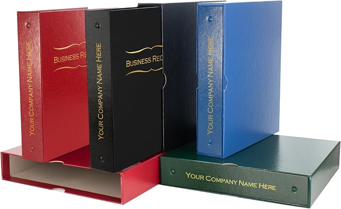 Not for Profit Business Records Kit (Blue) - Binder, Slipcase, Membership Certificates, & Customizable Index Tabs