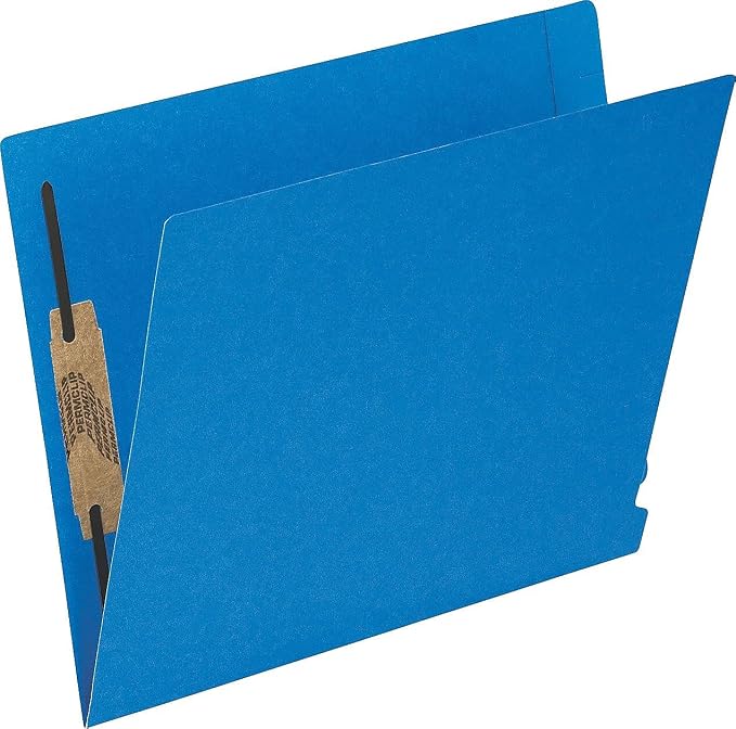 Pendaflex H10U13BL Reinforced End Tab Expansion Folder, Two Fasteners, Letter, Blue (Box of 50)