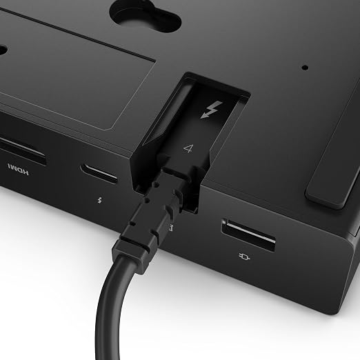 Lenovo ThinkPad Thunderbolt 4 Smart Dock Gen 2 7500, Multiple Display Support, Integrated 1M Thunderbolt 4 Cable, Remote Hardware Management, 40Gbps Data Speed, 100W Power Delivery, Black