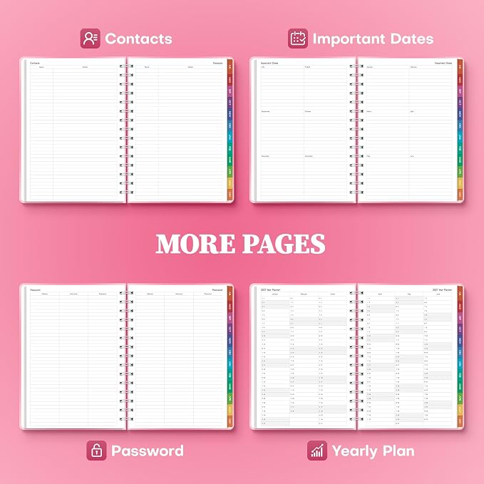 Planner 2026-2027 Weekly & Monthly Academic Planner, 6" x 8.3"