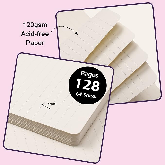 Ruled Notebook/Journal - Classic Lined Journal/Notebook, 5.3'' x 8.26''