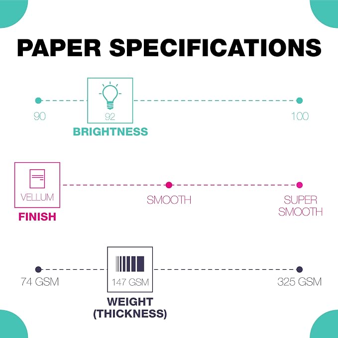 Springhill 11” x 17” Goldenrod Yellow Colored Cardstock Paper, 67lb Vellum Bristol, 147gsm, 250 Sheets (1 Ream) – Premium Lightweight Cardstock, Vellum Printer Paper with Textured Finish – 086004R