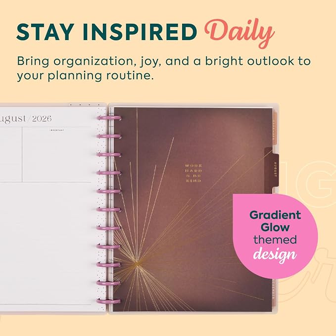 Happy Planner Disc-Bound Planner July 2026–June 2027, Big Size