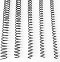 Binditek Plastic Spiral Binding Coils, Multi Size 3:1 Pitch, Black 60 Pack | Multi Size (8mm, 10mm, 11mm, 14mm, 16mm), 36 Loops, for Letter-Size School and Office Projects