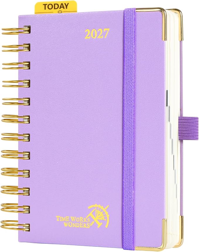 POPRUN 2027 Daily Planner One Page Per Day, 4.25" x 6.25" Small Calendar