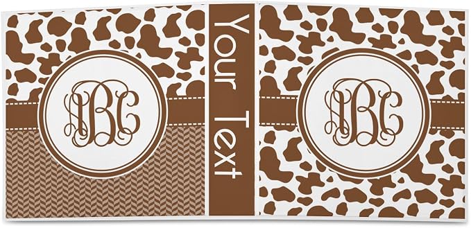 Personalized Cow Print 3-Ring Binder - 2 inch