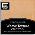 Cantaloupe—12x12 Textured Cardstock | 80lb Textured Orange Scrapbook Paper | Premium Cardstock for Cricut Cutting | 25 Sheets