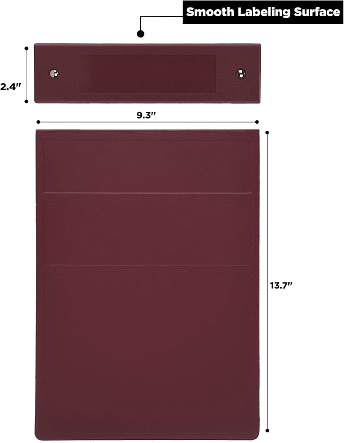 Carstens 2-Inch Heavy Duty 3-Ring Binder - Top Opening, Wine, Durable Plastic, Precision No-Gap Rings, Waterproof Cover, No Pockets, Holds 300 US Letter Sheets, BPA-Free, Made in USA (2873-3R)