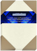 100 White Parchment 65lb Cover Weight Paper - 5.5" X 8.5" (5.5X8.5 Inches) Half Letter | Statement Size - Printable Cardstock Colored Sheets Old Parchment Semblance