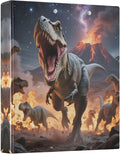 3 Ring Binder Dinosaur Roar 1.5" Round Ring Binders View Binder with 200 Sheet for Kids School Supplies Women Men Office, 1 Pack