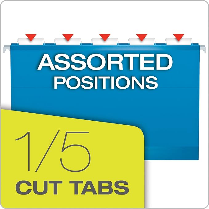 Pendaflex Hanging File Folders, Legal Size, Blue (PFX415315BLU) (Pack of 10)