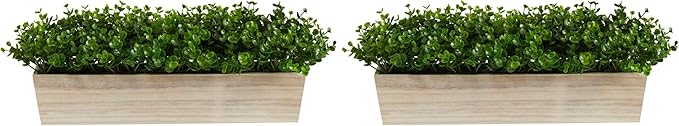 19in. Eucalyptus Artificial Plant in Decorative Planter (Pack of 2)