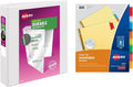 Avery Durable View 3 Ring Binder with 1.5 Inch Rings, 8 Tab Insertable Binder Dividers, Office Supplies Set (01683)