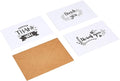 Amazon Basics Thank You Cards and Envelopes, Black and White, 4" x 6", 48 Count