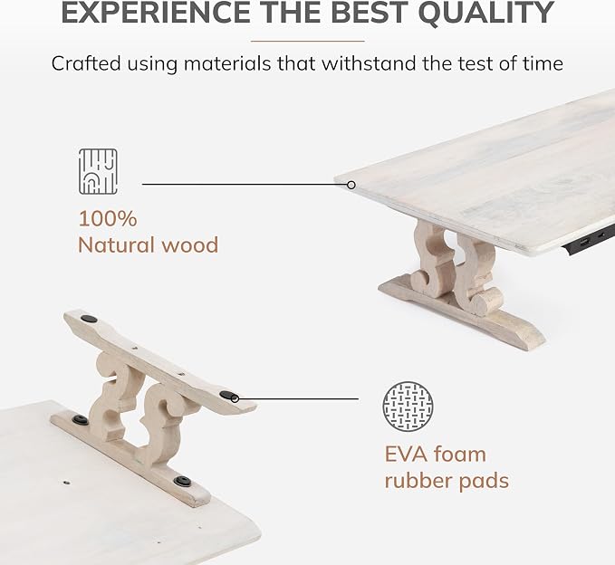 Anji Mountain Monitor Stand - Desktop Organizer & Laptop Riser, Ergonomic Monitor Riser, Space-Saving Monitor Stand for Desk, Durable Construction, Easy Assembly, Ideal for Home & Office