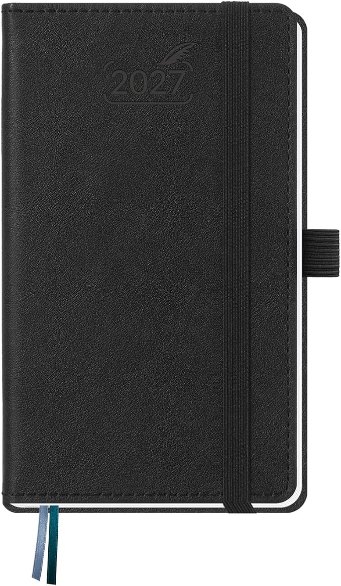 BEZEND Pocket Calendar 2027, Weekly Monthly Planner for Purse (3.5" x 6")