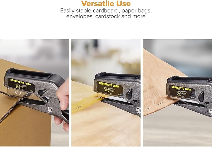 Bostitch Office B8 Heavy Duty All Metal 45 Sheet Plier Stapler, 210 Stapler Capacity, Full-Strip, Charcoal