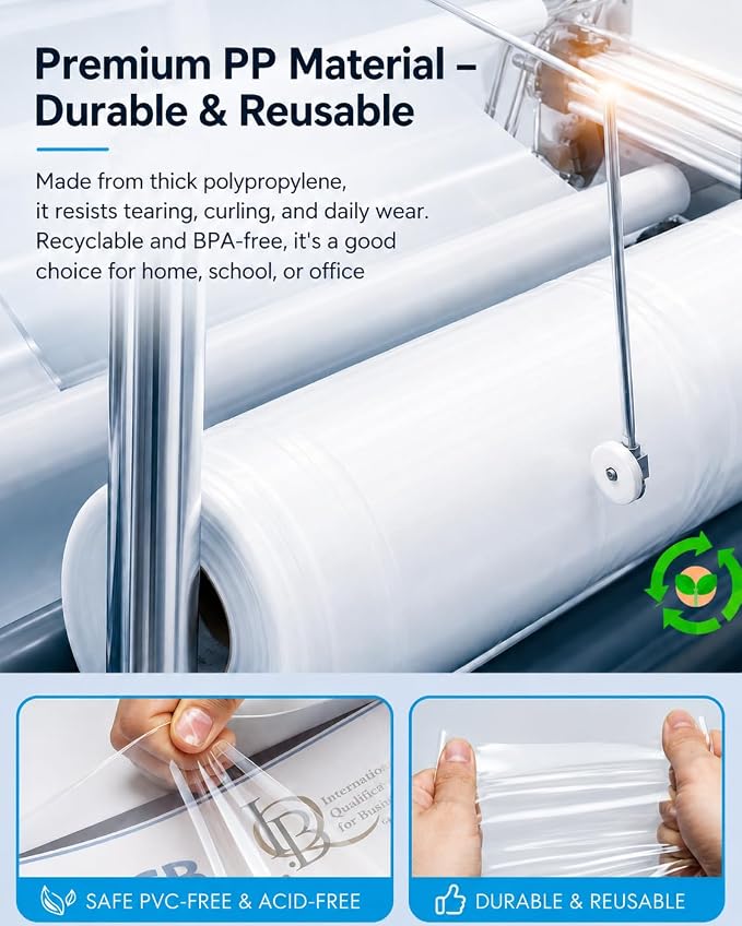 KTRIO Sheet Protectors for 3 Ring Binder 1200 Pack Plastic Sleeves 8.5 x 11 | Clear Page Protectors, Acid-Free Plastic, Fits Letter Size Paper Documents, Top Loading, Business Office School Supplies