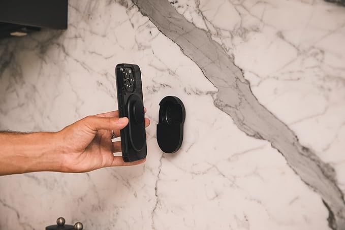 PopSockets Magnetic Suction Phone Mount, Adhesive Mount for MagSafe - Black | Black, Electronic Accessories, For iPad/Kindle/iPhone/Android