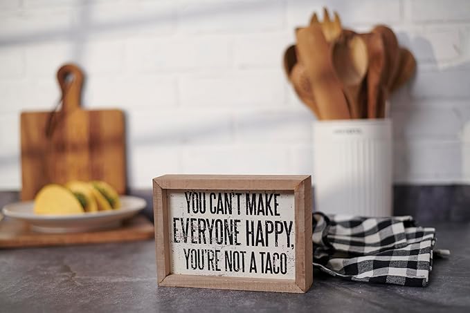 Primitives by Kathy Rustic Farmhouse Decor - Inspirational Wall Art, Wooden Table/Shelf Decor, Boho Kitchen Accessories 5”x7”