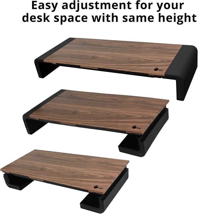 SIIG Foldable Aluminum Laptop Stand, CE-MT2Q12-S1 | Raise a laptop for a more comfortable viewing and typing position; foldable aluminum and height adjustment support desk and.