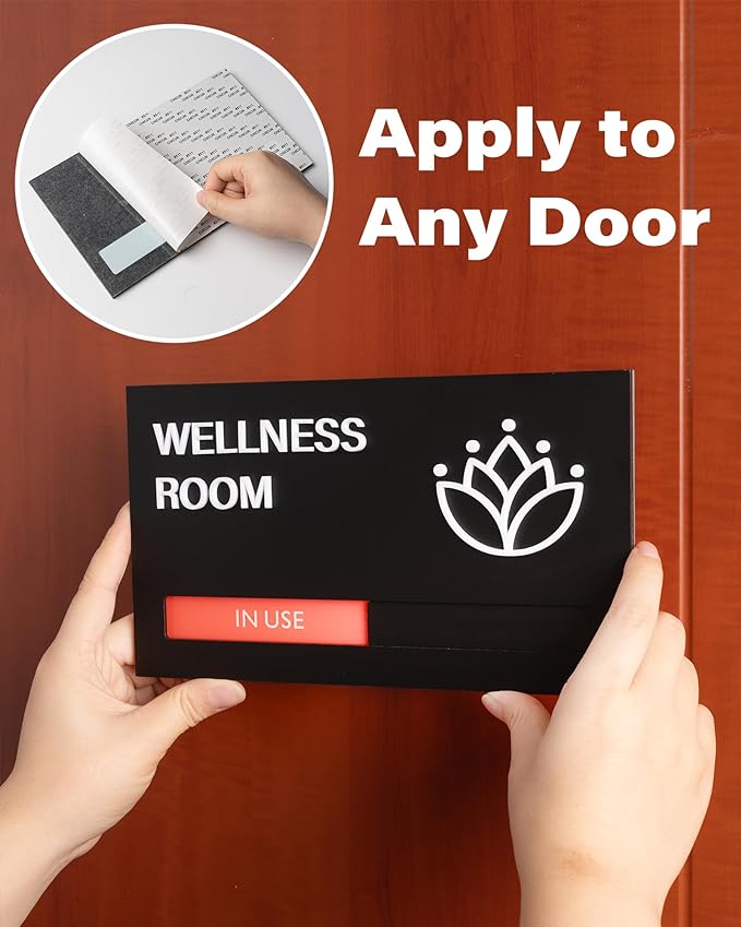 Mother's Room Sign - Breastfeeding Door Sign Available or In Use Slider -Privacy and Room Status Indicator Signs