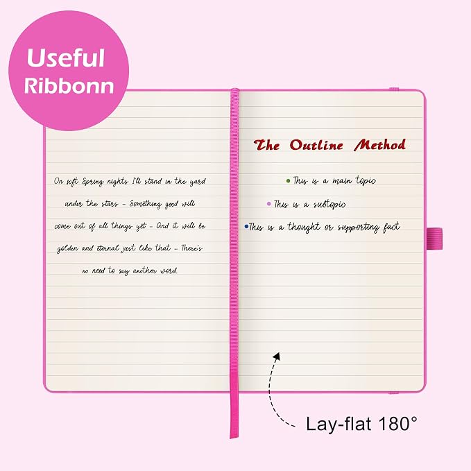 Ruled Notebook/Journal - Classic Lined Journal/Notebook, 5.3'' x 8.26''
