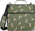 Mallard Ducks Print Zipper Binder Bag 3 Ring with Shoulder Strap & Handle Multi Pocket Binder Organizer Bag Large Capacity for School Office Supplies