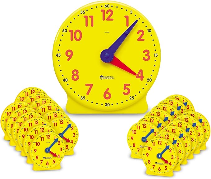 Learning Resources Big Time Classroom Clock Kit